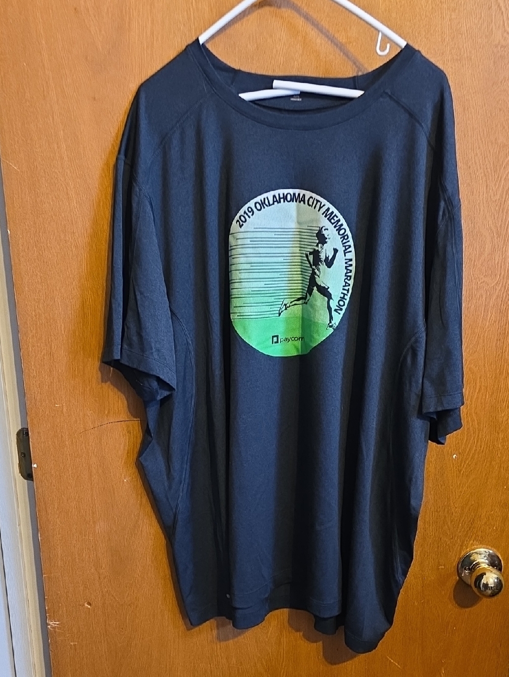 Men's Black Short-Sleeve Graphic  Tee - Oklahoma City Memorial Marathon 2019
